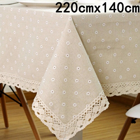 Khăn rải bàn viền ren làm từ cotton chất lượng cao | BEE063