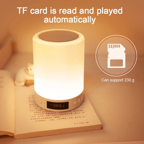 Loa Bluetooth Có Đèn Led, Đồng Hồ Hẹn Giờ | BEE101