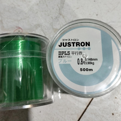 Cuộn 500m Cước Câu Cá Tàng Hình JUSTRON LÀM TRỤC, LÀM THẺO,