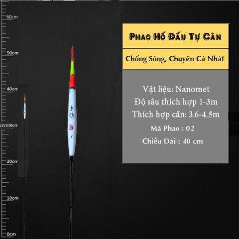 Phao Hố Đấu 3 Nấc Tự Cân Nano, Chuyên Đánh Cá Nhát, Phương Pháp Chì Chạy