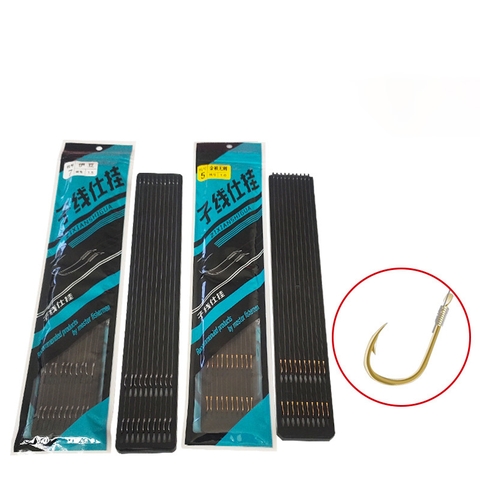 Vĩ 10 Cặp Thẻo Câu Đôi Buộc Sẵn 45cm, Lưỡi Siêu Cường