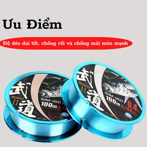 Cuộn Cước SIMAGO làm trục làm thẻo dài 30m, Chống Rối, Chống mài mòn dây