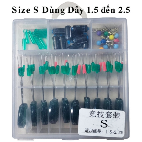 Hộp Phụ Kiện Sét Trục Câu Đài Cao Cấp - 10 bộ Trục