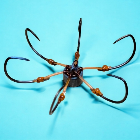 COMBO 2 Lưỡi Lục Câu Cá, 6 Lưỡi Sắc Bén Đủ Size, Dể Dàng Câu Cá