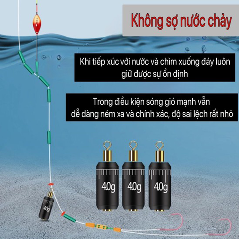 Combo 5 Chì Neo Đáy Có Mà Ní Câu Đài Chuyên Dùng Câu Cá Nhát