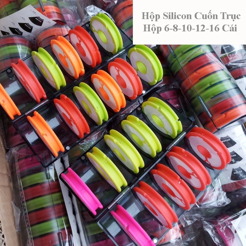 Hộp Silicon Cuốn Trục Câu Đài, Silicon Cao Cấp, Tùy Chọn Số Lượng Từ 6 Đến 16 Cái