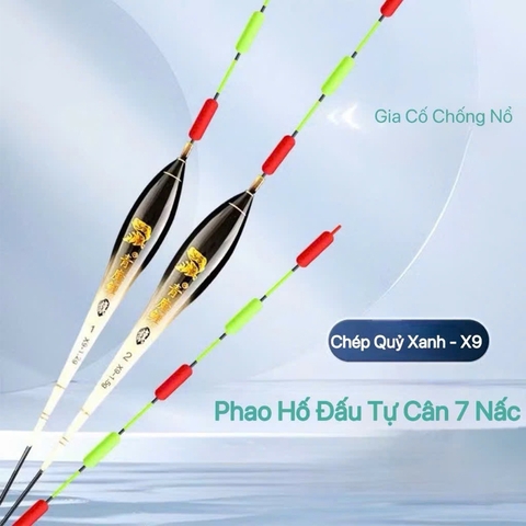 Phao Hố Đấu Chép Quỷ Xanh X9 Chuyên Dùng Đánh Chép, Trắm