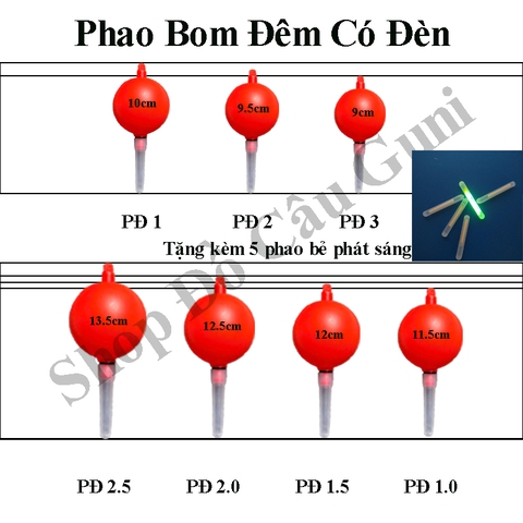 Phao Bom Đêm ( Tặng Kèm 5 Phao Bẻ Phát Sáng )