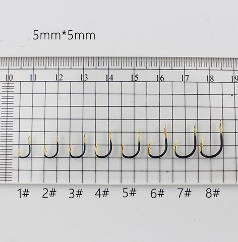 50 Lưỡi Câu thép đen vàng Có Ngạnh