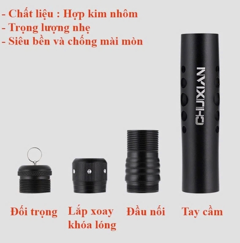 Hạ Lóng Cần cao cấp , chất liệu hợp kim , chống gỉ set , tiện lợi , chuyên dụng (Đồ Câu Gunni )