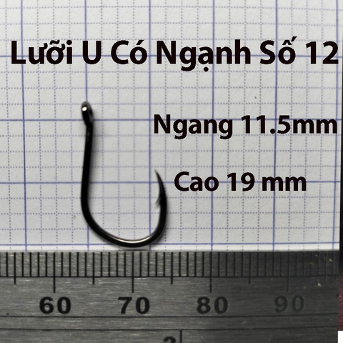 Combo Lưỡi Câu Cắm, Chữ U, Có Ngạnh, Có Khoen chống tuột dây