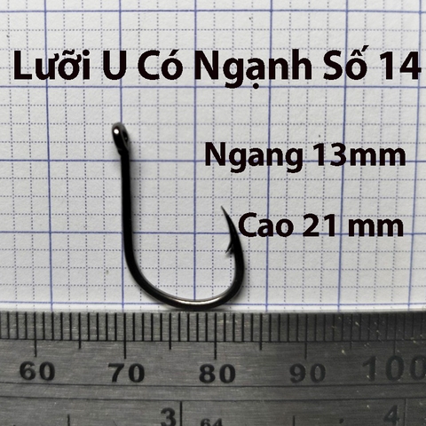 Combo Lưỡi Câu Cắm, Chữ U, Có Ngạnh, Có Khoen chống tuột dây
