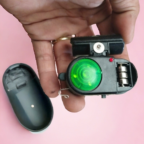 Chuông Báo Cá Điện Tử Cao Cấp Có Còi Hú, Sẵn Pin, Còi Hú khi cá ăn, đèn chớp đỏ