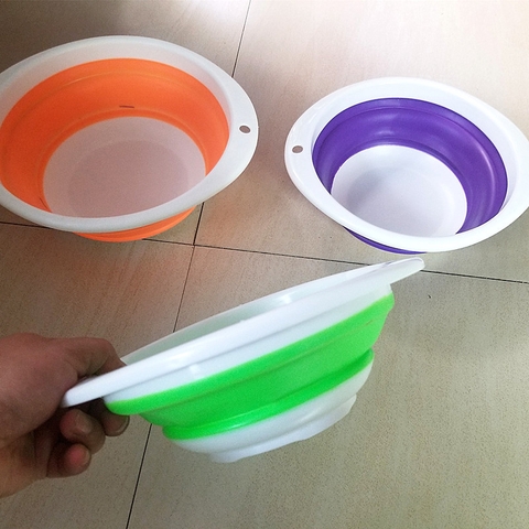 Thau Trộn Mồi Câu Cá Xếp Gọn, Nhựa Dẻo