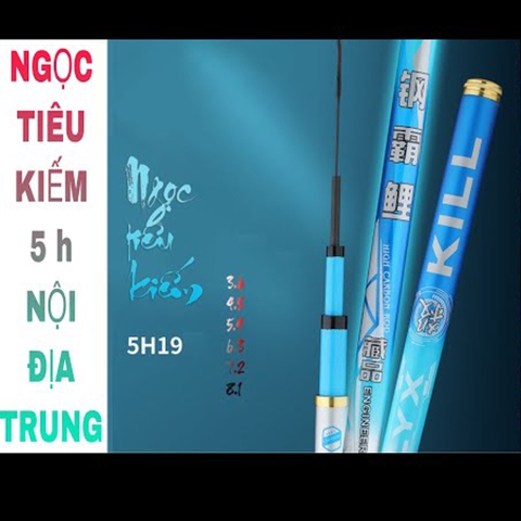 Cần câu tay Ngọc Tiêu Kiếm 6H chuyên câu đơn câu đài ( tặng kèm đọt )