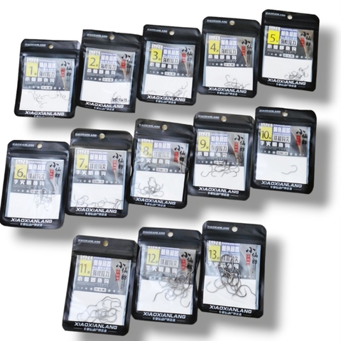 Combo Vĩ 25 Lưỡi Câu thép Tự Lật Có Ngạnh Phiên Bản 2023