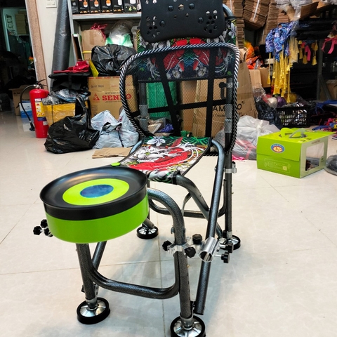 Ghế Câu Cá Địa Hình Đầy Đủ Phụ Kiện Hình Cá Chép