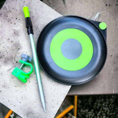 Khay Đựng Mồi Câu Cá 2 Tầng, Có Kèm Chống Đất Và Pass Gắn Ghế