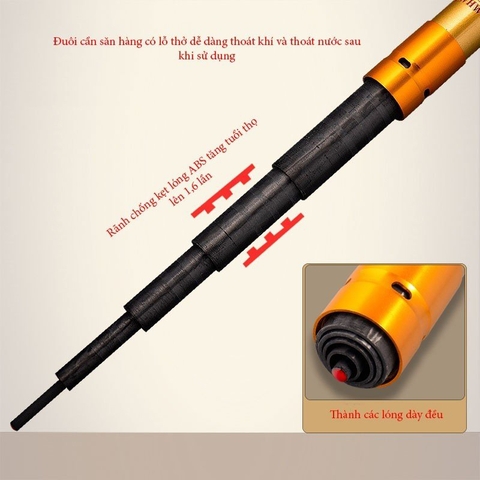 ( BH 2 Năm ) Cần Câu Săn Hàng Giao Long Đại Vũ Tải Cá 100kg ( Tặng kèm đọt phụ và bộ trục 3260 )