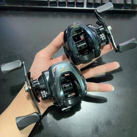 Máy câu cá lure Ngang CEMREO fishing có tiếng drag khi xả spoon Chuyên lure lóc chẽm, Tải cá 9kg