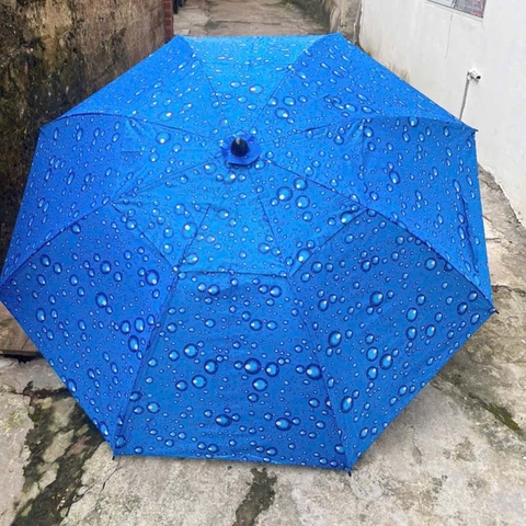 Ô Dù Che Nắng 1m8 đi câu cá, Dù Giọt Nước Và Dù Sọc Dưa Có Khớp Bẻ, kèm chân cắm đát