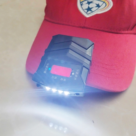 Đèn Kẹp Mũ Giá Rẻ, Đèn 4 Bóng Led, Có Cảm Biến, 2 Chế Độ Sáng Sử Dụng Câu Đêm