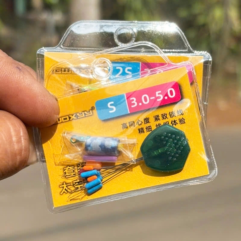 Vỉ phụ kiện Sét Trục Cao Cấp Gwoxyy, Đầy Đủ Chì Hạt Chặn, mà ní..