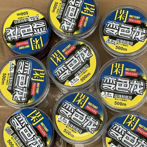 (Cuộn 500m)  Cước Câu Cá Nylon HALT FLORT LÀM TRỤC, LÀM THẺO,