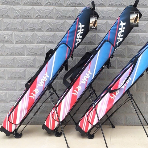 Bao Đựng Cần Hua 2 Ngăn Lớn 1 ngăn nhỏ, Có chân chống  Đựng Cần Câu Đơn Câu Đài 125x14