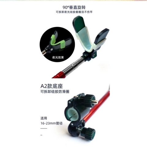 Ngoe Phụ Gác Cần Câu Tay , Tháp Lắp dể dàng, Có đệm cao su chống trượt  Tăng giảm chiều dài