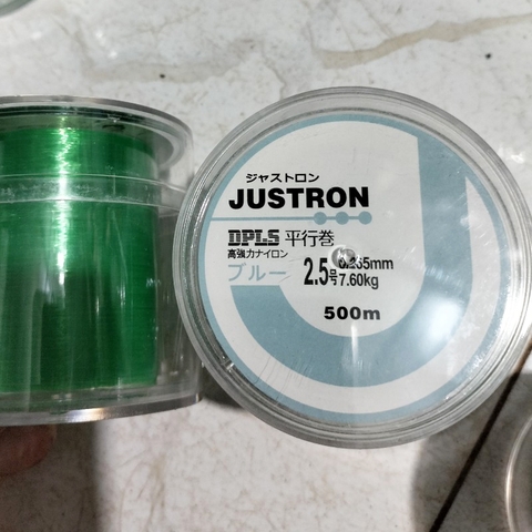 Cuộn 500m Cước Câu Cá Tàng Hình JUSTRON LÀM TRỤC, LÀM THẺO,
