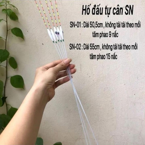 Phao Hố Đấu SN Tự Cân Không Chì  9 nấc và 15 nấc