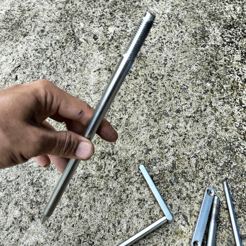 Chân Cắm Dù Siêu Cứng, INOX Đúc Nguyên Khối