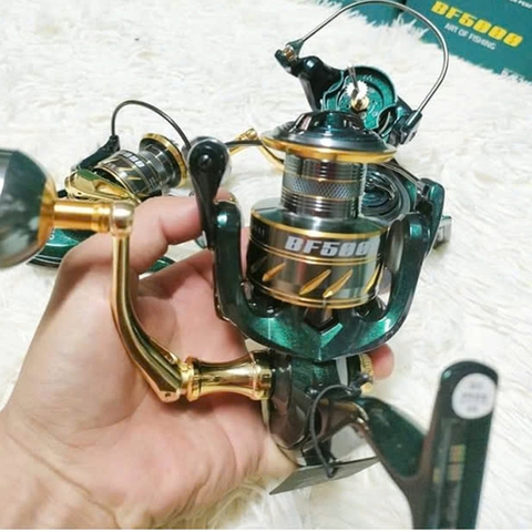 Máy Câu Cá Cao Cấp Chính Hãng YOLO BF Kim Loại độ núm tròn tải cá khủng