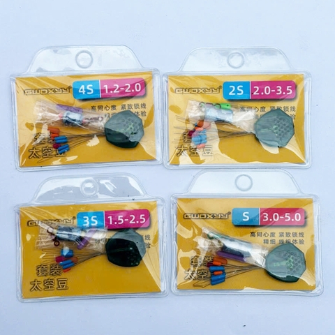 Vỉ phụ kiện Sét Trục Cao Cấp Gwoxyy, Đầy Đủ Chì Hạt Chặn, mà ní..