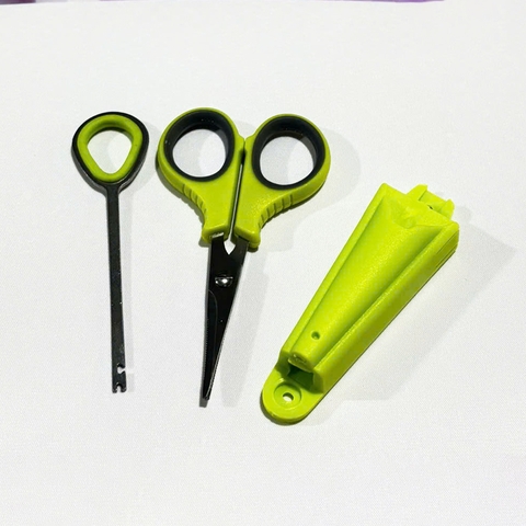 Bộ Kéo Kèm Gỡ Lưỡi Câu Gắn Thùng , Kéo Cắt Chì, Cắt Trục, Cắt Thẻo, Siêu Bén, Siêu Bén