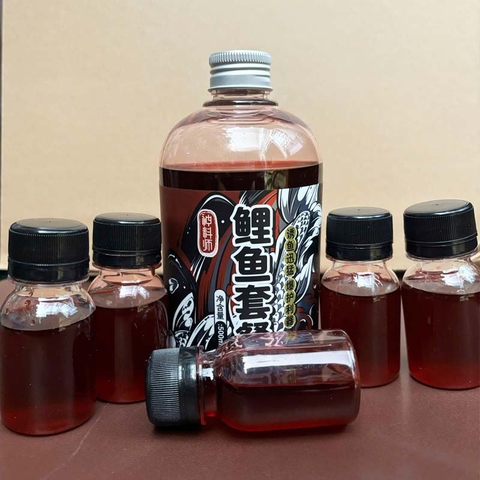 Lục Hương MRT -Hương Liệu Câu Cá Chép, Trôi Trắm ... Chai Lớn 500ml và Chai Nhỏ 60 ml