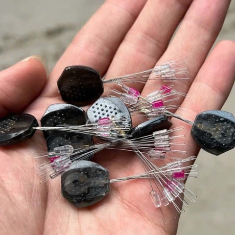 ( 10 Tép ) Hạt Chặn Silicol ( 7+ 2) hạt,  Dành cho dây trục từ 2.0 đến 5.0