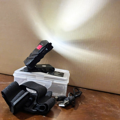 Đèn Kẹp Mũ Giá Rẻ, Đèn 4 Bóng Led, Có Cảm Biến, 2 Chế Độ Sáng Sử Dụng Câu Đêm