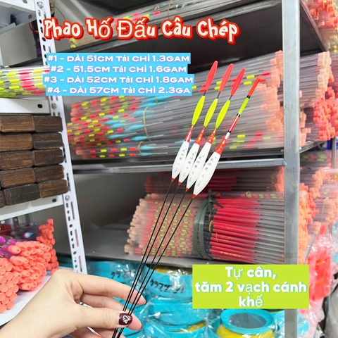 Phao Hố Đấu Câu Chép tự cân Tăm 2 vạch cánh khế