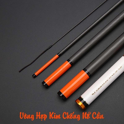 Cần câu tay Cacbon Xoắn Cao Cấp XSMRY ( tặng kèm đọt )