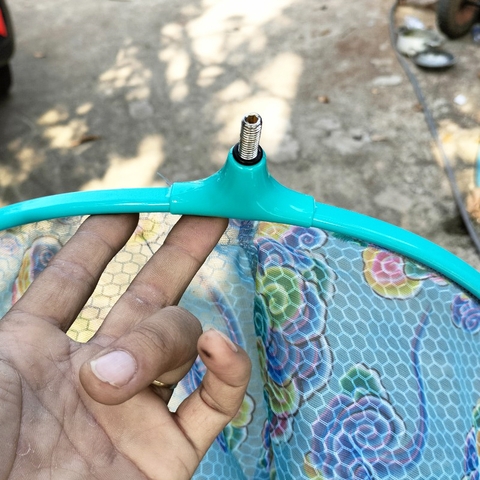 Mặt Vơt CacBon Vành Tròn 40cm.45cm, Dùng Vợt Cá Câu Đơn Câu Đài