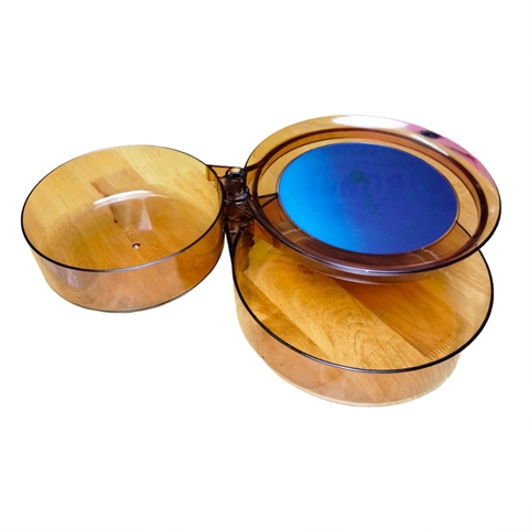 Khay mồi Cao Cấp Lianqiu, 3 Tầng, Xoay 360 độ, Sử Dụng Cho Thùng, Ghế Câu Đài