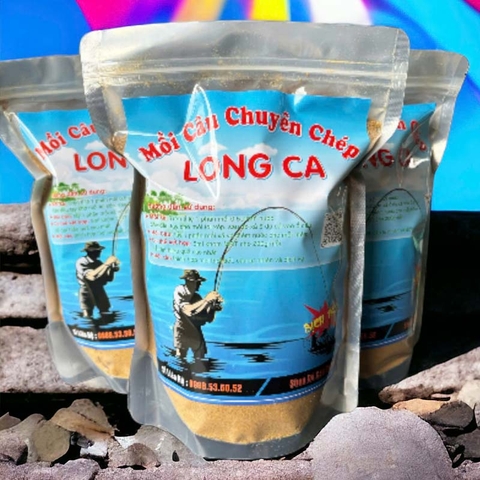 MC05 (Bịch 1Kg) Mồi Câu Chuyên Chép Long Ca , Mùi Thơm  Đặc Trưng Thu Hút Cá nhanh