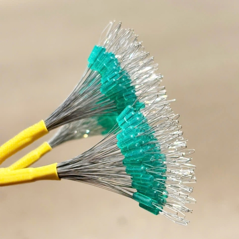 [Túm 100] Hạt chặn cao cấp làm trục , hạt chặn phao câu đài, chất liệu silicon màu trắng và xanh