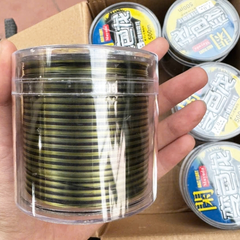 (Cuộn 500m)  Cước Câu Cá Nylon HALT FLORT LÀM TRỤC, LÀM THẺO,