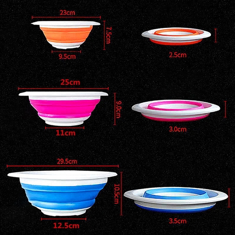 Thau Trộn Mồi Câu Cá Xếp Gọn, Nhựa Dẻo