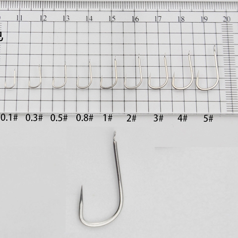 50 Lưỡi Câu Thép Trắng Siêu Bén Không Ngạnh