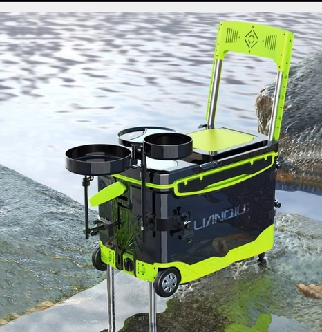 Thùng Câu Đài 36L LianQiu S5, Đầy Đủ Phụ Kiện Đi Kèm, Có Cả Pas Đèn