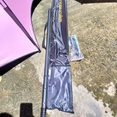 Dù Câu Cá 2 Tầng 2m4 Khung Hợp Kim Siêu Bền, Có Chân Neo Gió